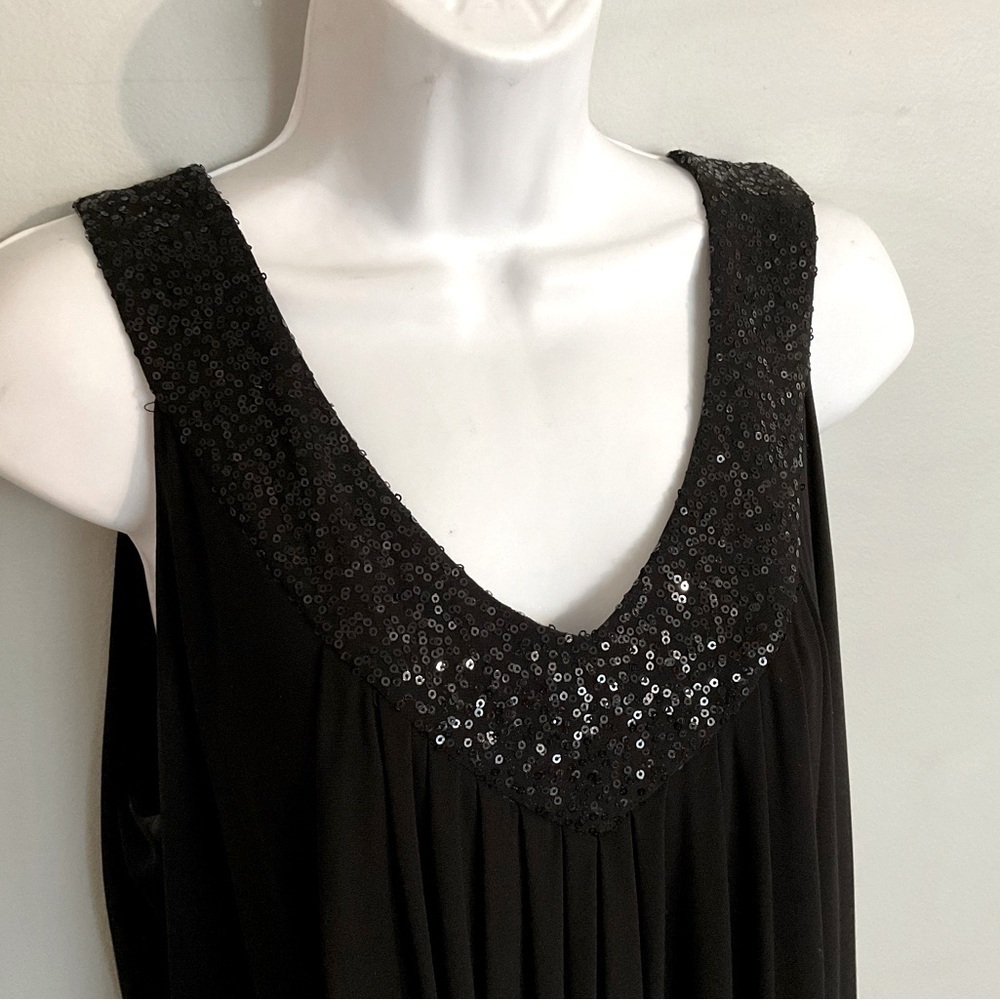 Dress barn sequined neckline tank dress. Size 14 - Picture 4 of 7